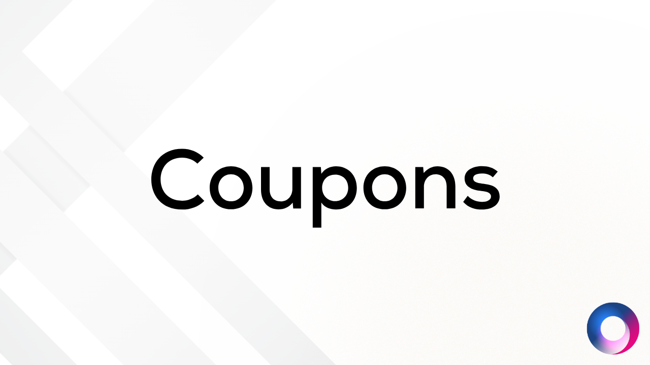 Coupons - How to Create & Use